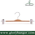 Madeira compensada Pant Rack, Toursers Hanger com dois clipes